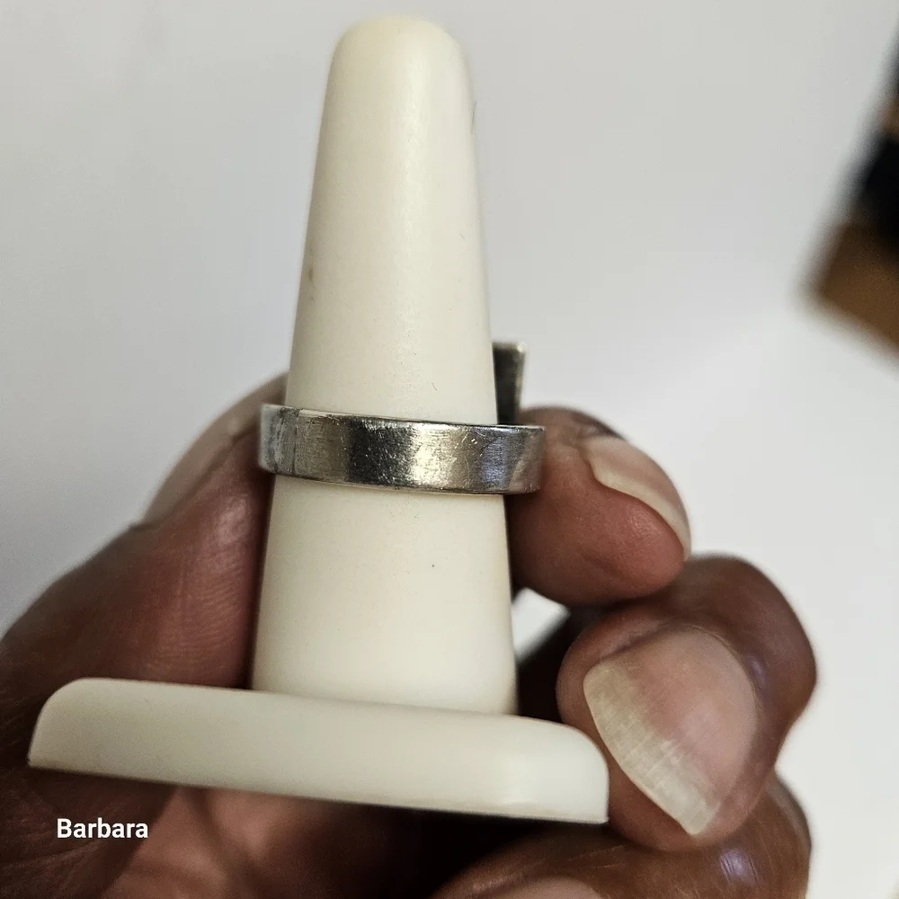 Christopher Poly Geometric Contemporary Ring, Size 9.25 - Picture 3 of 7